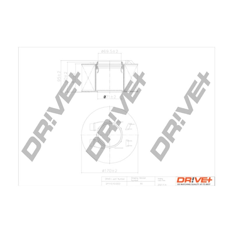 DRVE DP1110.10.0253 oro filtras