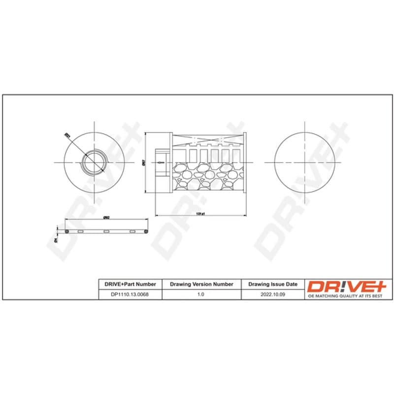 DRVE kuro filtras DP1110.13.0068