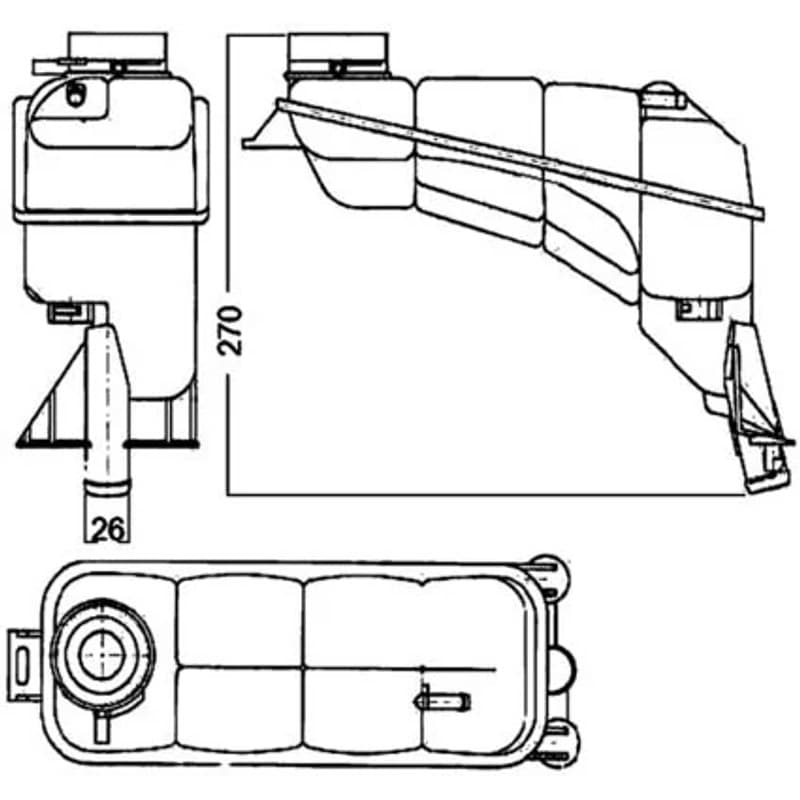 MAHLE CRT 117 000S išsiplėtimo bakelis, aušinimo skystis