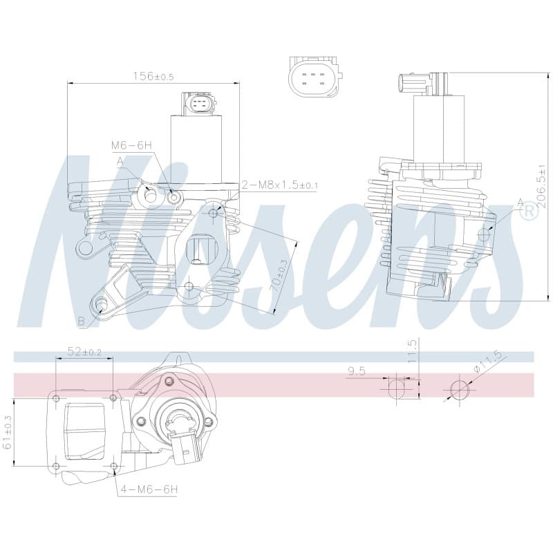 NISSENS ERG vožtuvas 98189
