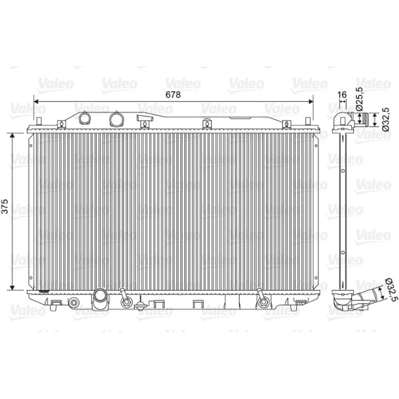 VALEO radiatorius, variklio aušinimas 701570