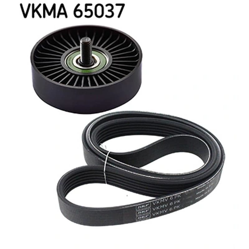 SKF VKMA 65037 V formos rumbuotas diržas, komplektas