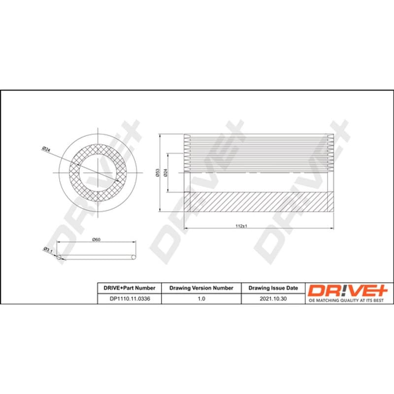DRVE alyvos filtras DP1110.11.0336