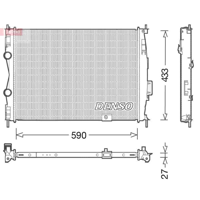 DENSO radiatorius, variklio aušinimas DRM46051