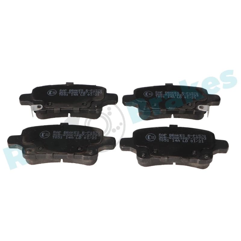 RAPBRAKES stabdžių trinkelių rinkinys, diskinis stabdys R-P1570