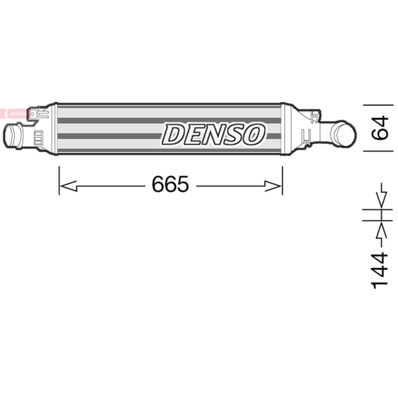 DENSO tarpinis suslėgto oro aušintuvas, kompresorius DIT02036