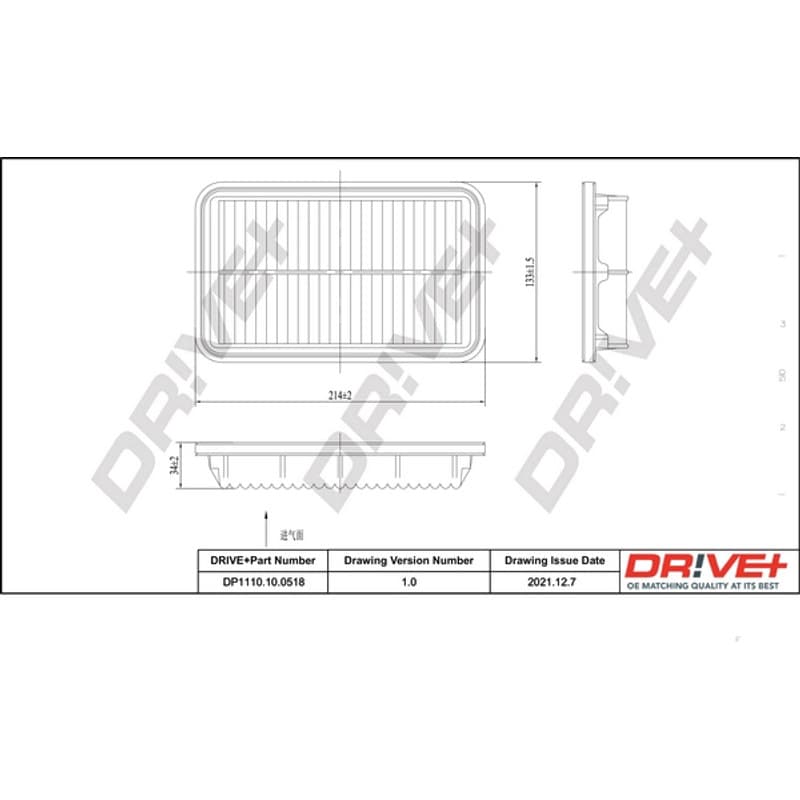 DRVE oro filtras DP1110.10.0518