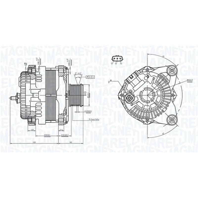 MAGNETIMARELLI kintamosios srovės generatorius 063732182010