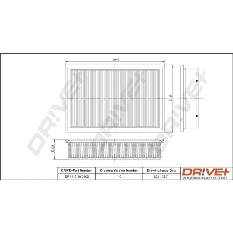 DRVE oro filtras DP1110.10.0102