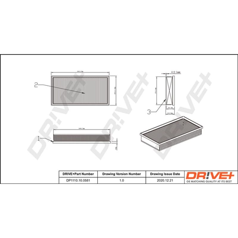 DRVE oro filtras DP1110.10.0581