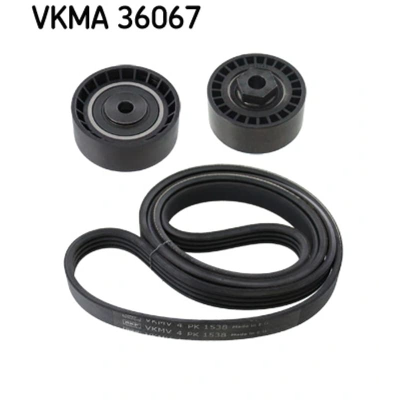 SKF VKMA 36067 V formos rumbuotas diržas, komplektas