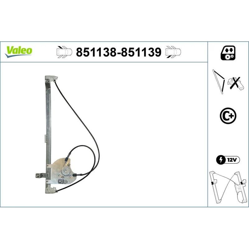 VALEO lango pakėliklis 851139