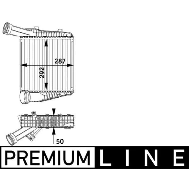 MAHLE CI 142 000P tarpinis suslėgto oro aušintuvas, kompresorius