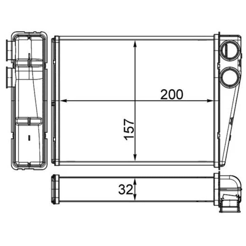 MAHLE AH 263 000S šilumokaitis, salono šildymas