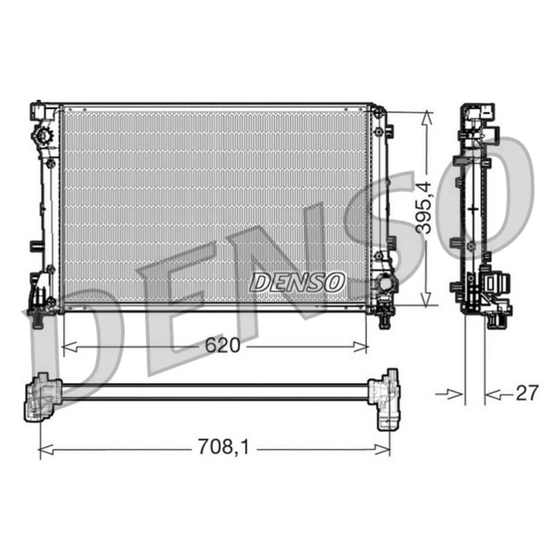 DENSO radiatorius, variklio aušinimas DRM09163