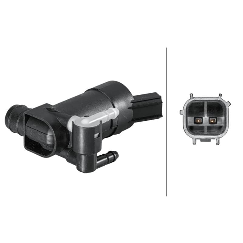 HELLA 8TW 006 848-151 vandens siurblys, priekinio stiklo plovimas