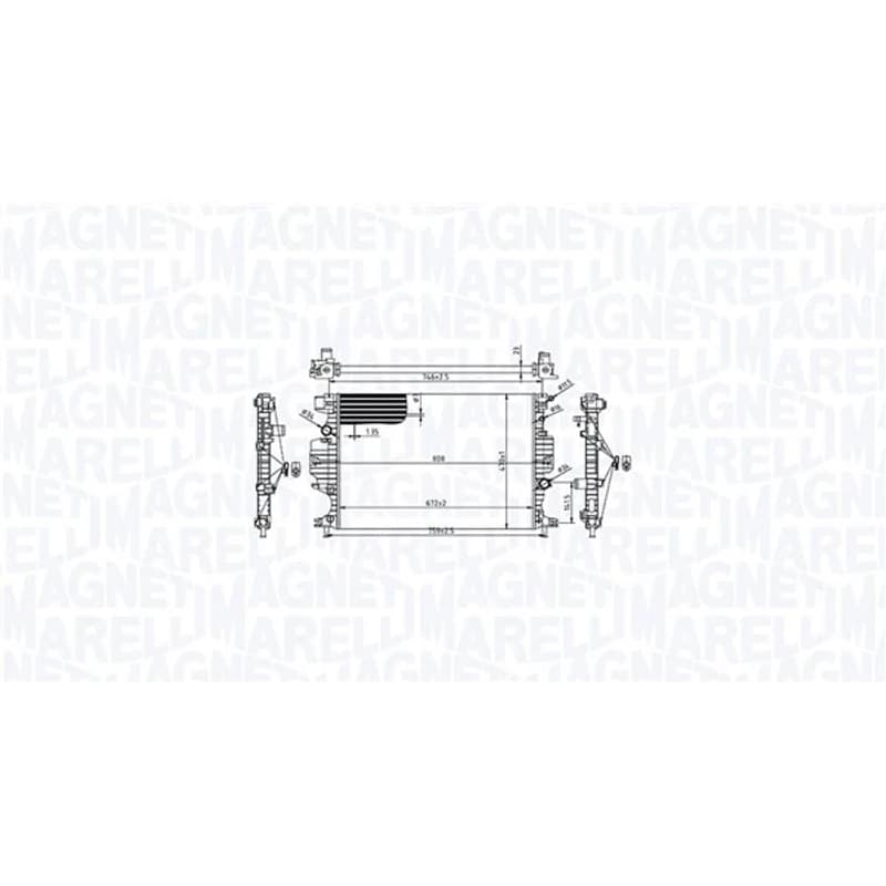 MAGNETIMARELLI radiatorius, variklio aušinimas 350213215900