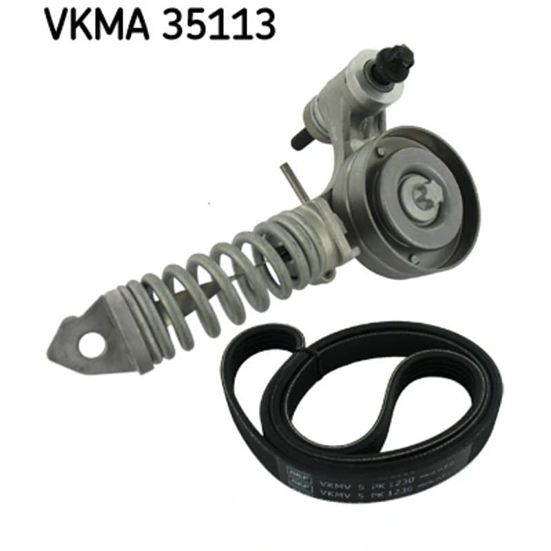 SKF VKMA 35113 V formos rumbuotas diržas, komplektas