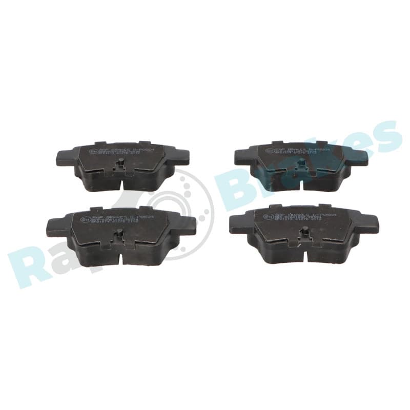 RAPBRAKES stabdžių trinkelių rinkinys, diskinis stabdys R-P0504