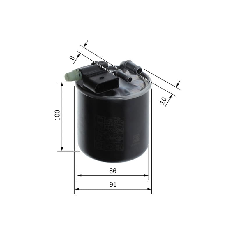 BOSCH F 026 402 844 kuro filtras