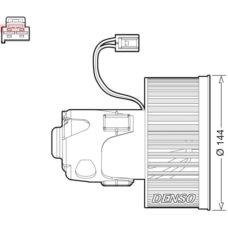 DENSO vidaus pūtiklis DEA05008