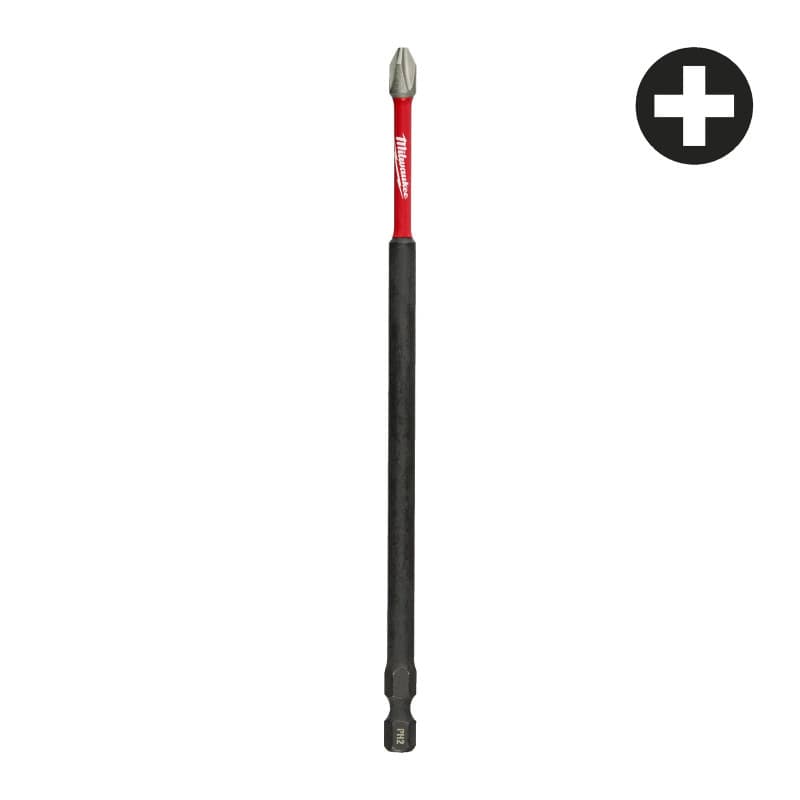 MILWAUKEE Shockwave Impact Duty™ varžtų sukimo galvutės – Shockwave PH2 x 150 mm – 4932471565 MILWAUKEE