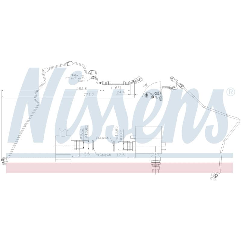 Kondicionieriaus vamzdis NISSENS 846085 NISS