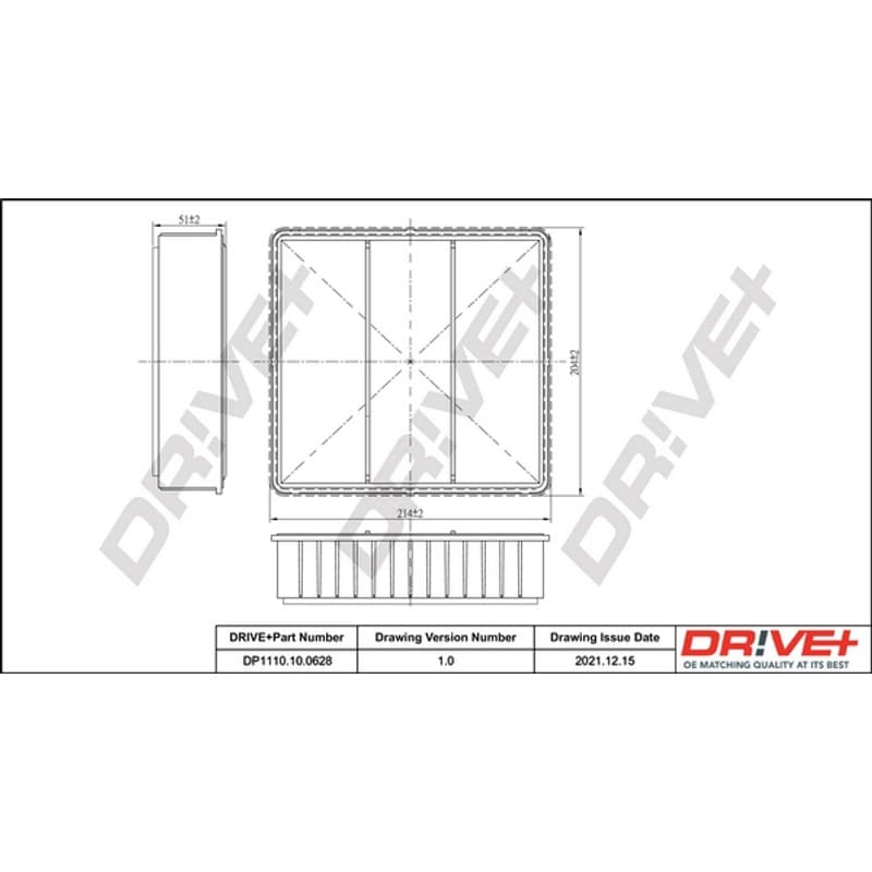 DRVE oro filtras DP1110.10.0628