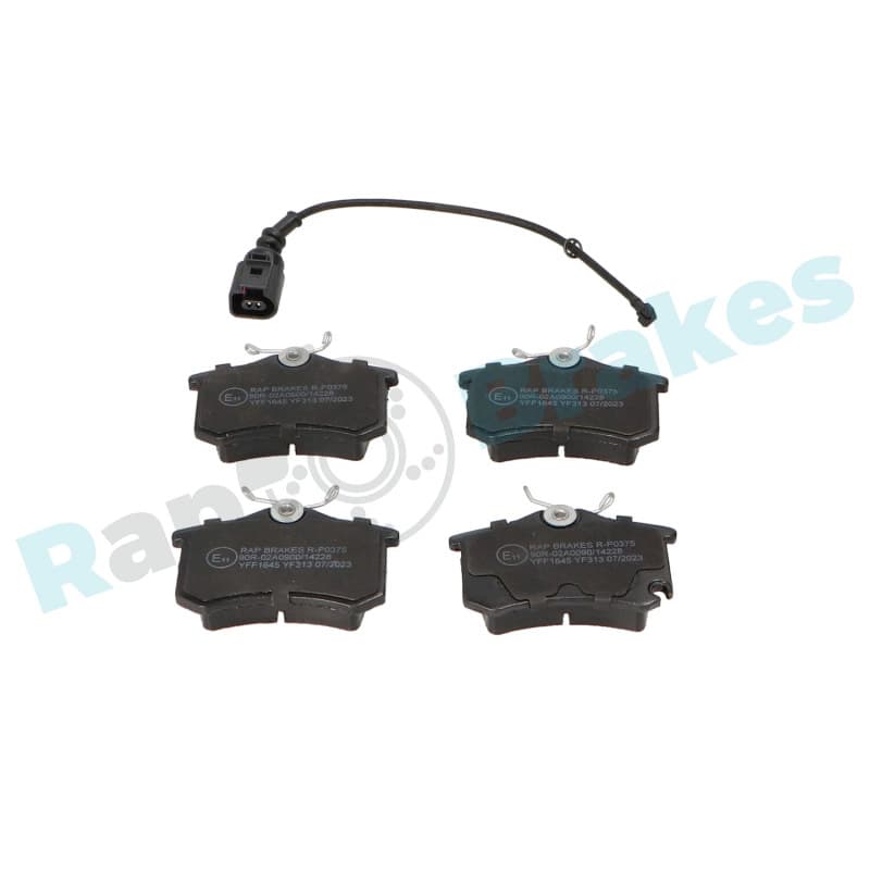 RAPBRAKES stabdžių trinkelių rinkinys, diskinis stabdys R-P0375