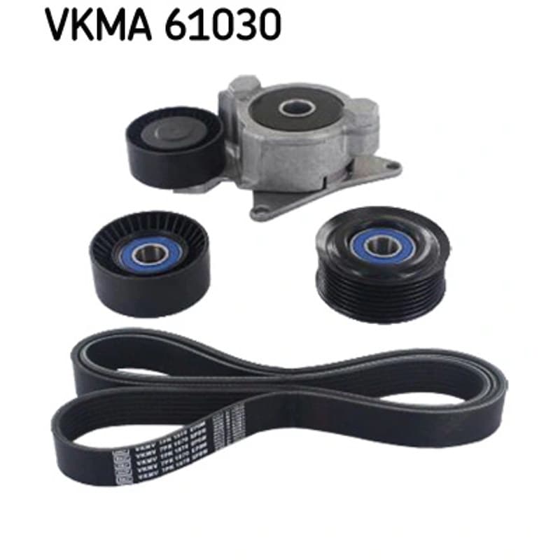 SKF VKMA 61030 V formos rumbuotas diržas, komplektas