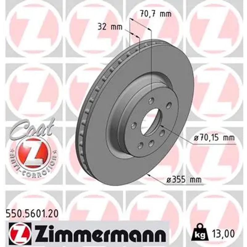 ZIMMERMANN stabdžių diskas 550.5601.20