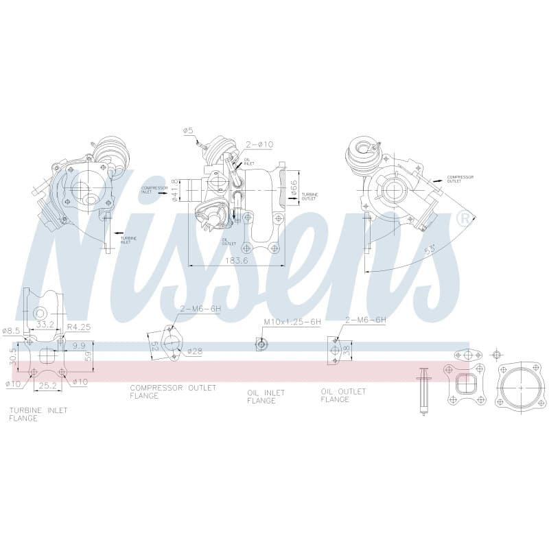 NISSENS kompresorius, įkrovimo sistema 93278