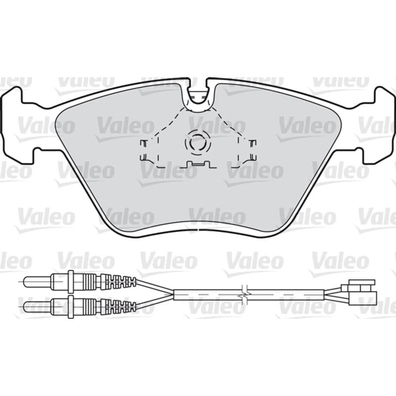 VALEO stabdžių trinkelių rinkinys, diskinis stabdys 598281