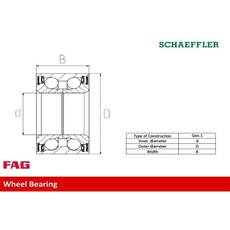 SCHAEFFLERFAG rato guolio komplektas 713 6268 00