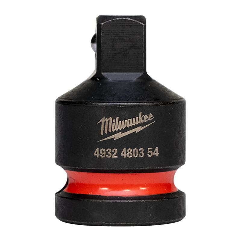 MILWAUKEE ½" smūginių lizdų reduktoriai – Impact socket adaptor 1/2" to 3/8"-1pc 4932480354 MILWAUKEE