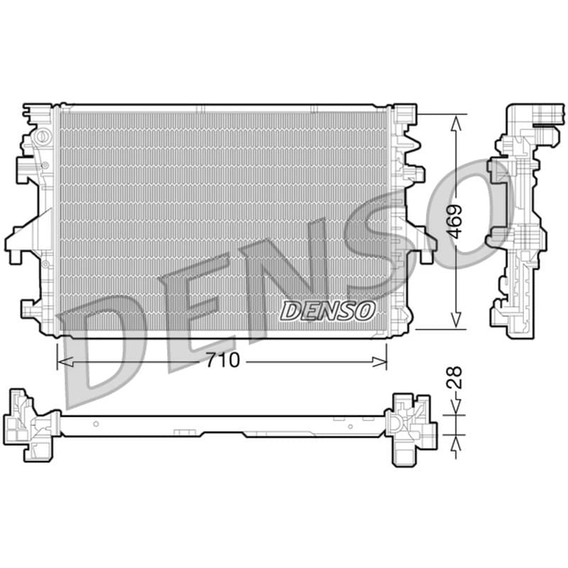 DENSO radiatorius, variklio aušinimas DRM32038
