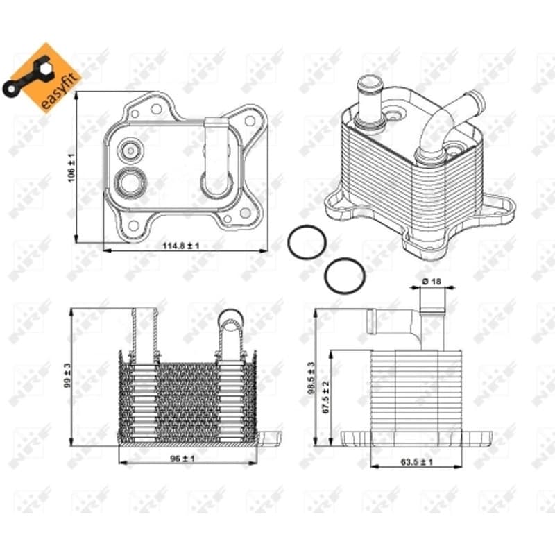 NRF alyvos aušintuvas, automatinė transmisija 31342