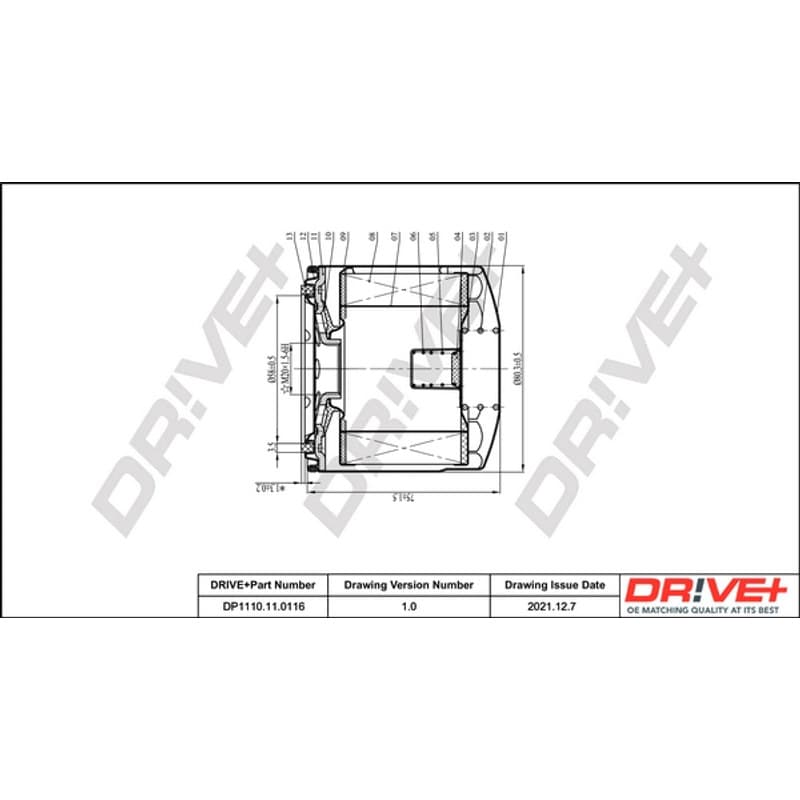 DRVE alyvos filtras DP1110.11.0116