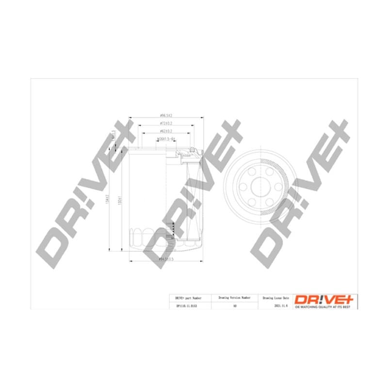 DRVE alyvos filtras DP1110.11.0153