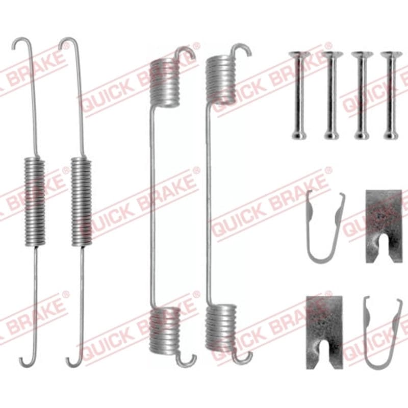 QUICKBRAKE priedų komplektas, stabdžių trinkelės 105-0781