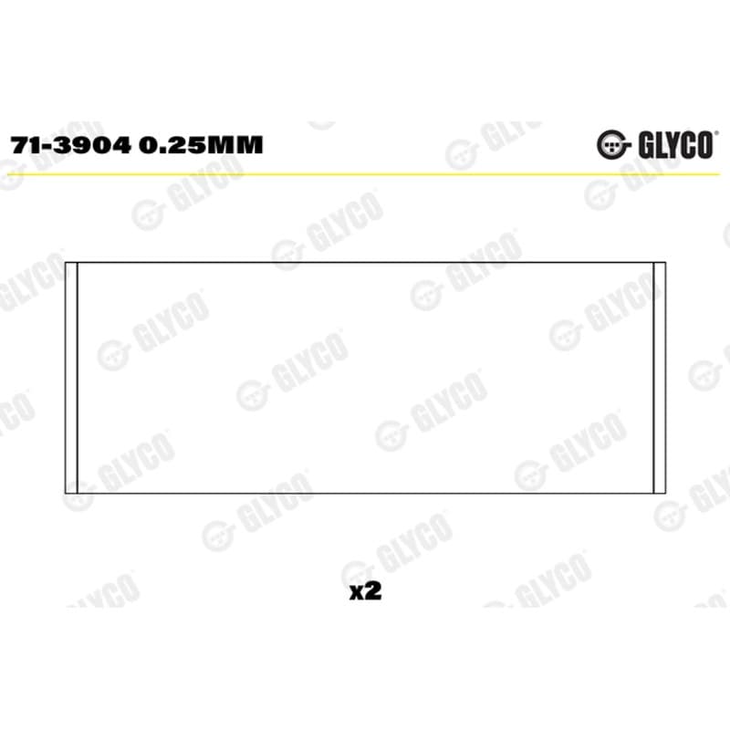GLYCO guoliai dideliu galu 71-3904 0.25mm