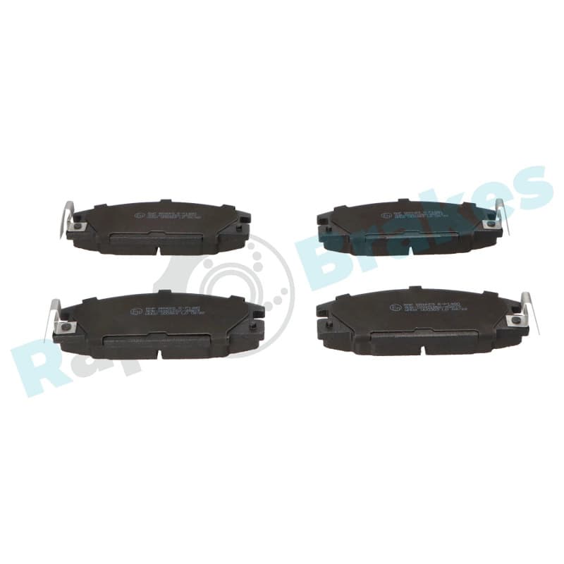 RAPBRAKES stabdžių trinkelių rinkinys, diskinis stabdys R-P1480