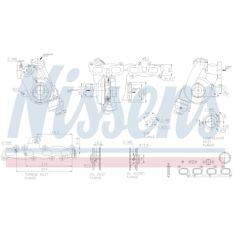 NISSENS kompresorius, įkrovimo sistema 93515