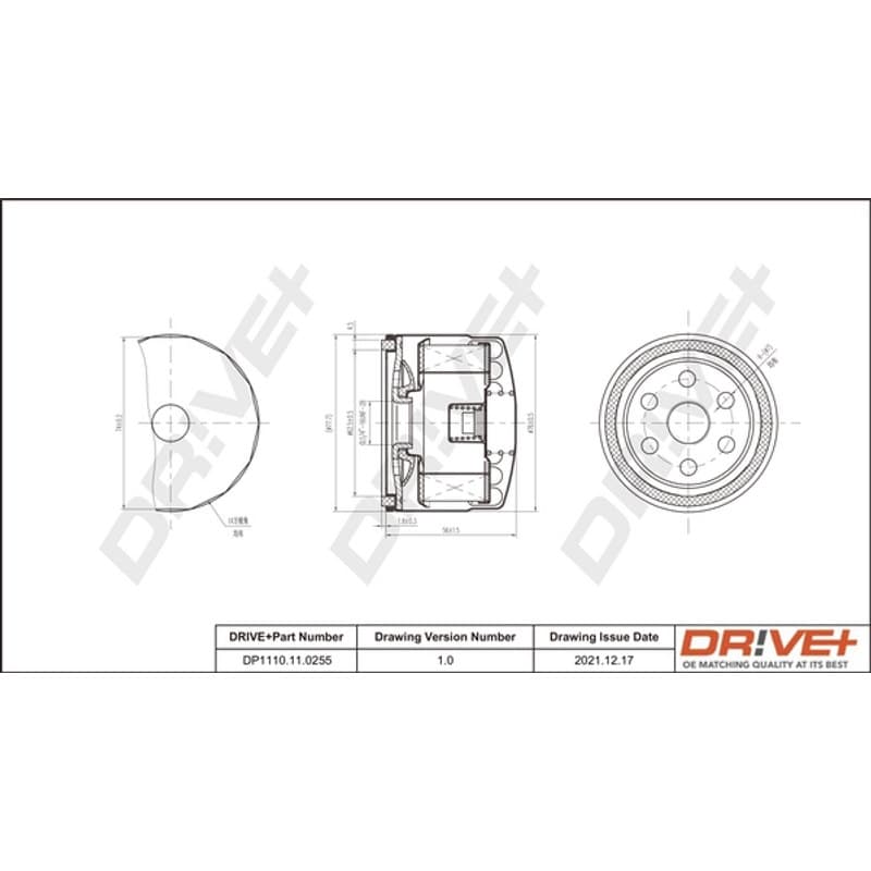 DRVE alyvos filtras DP1110.11.0255