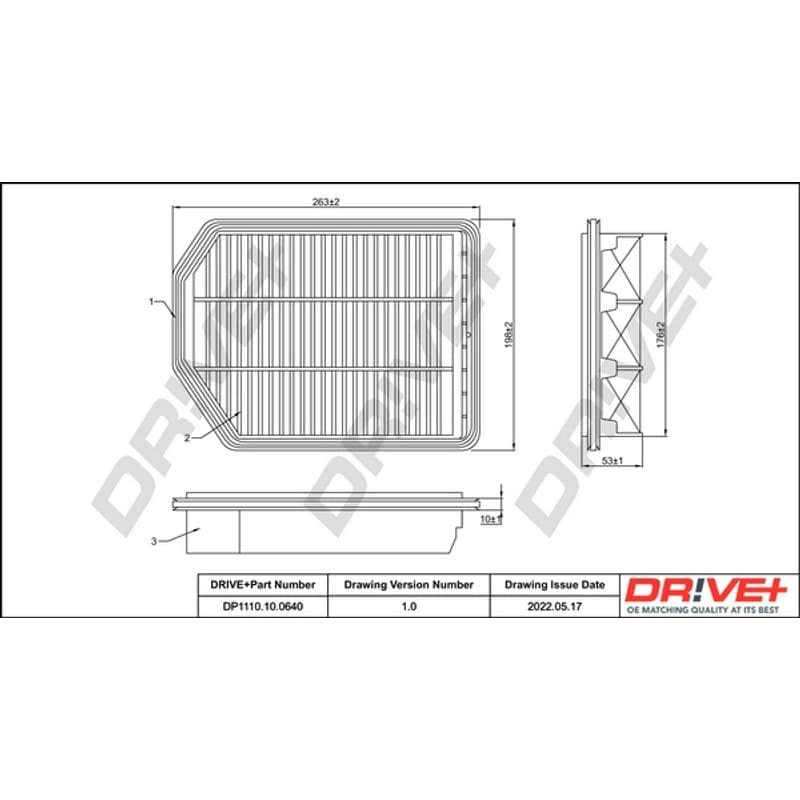 DRVE oro filtras DP1110.10.0640