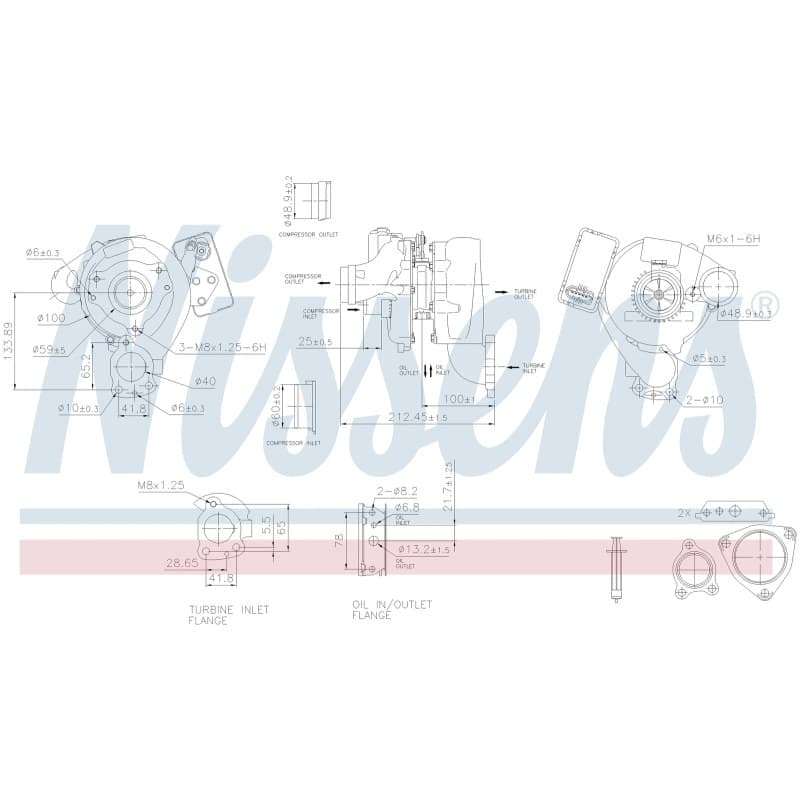 NISSENS kompresorius, įkrovimo sistema 93272