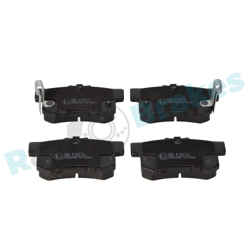 RAPBRAKES stabdžių trinkelių rinkinys, diskinis stabdys R-P0777