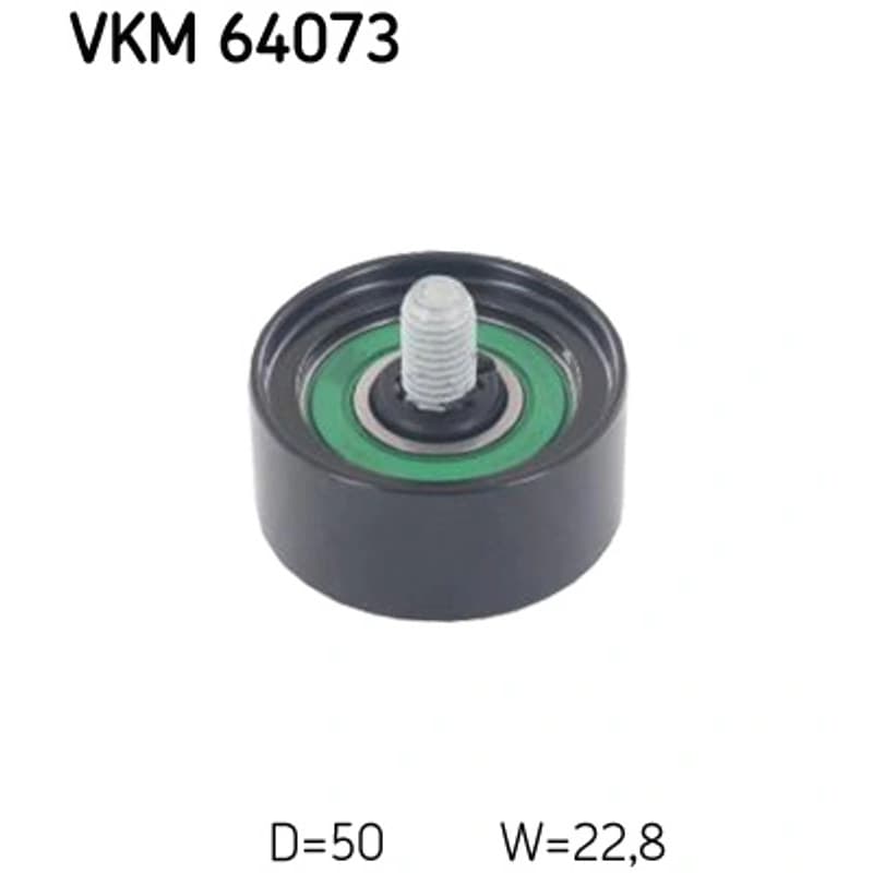 SKF VKM 64073 kreipiantysis skriemulys, V formos rumbuotas diržas