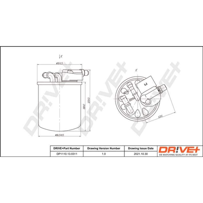 DRVE kuro filtras DP1110.13.0311