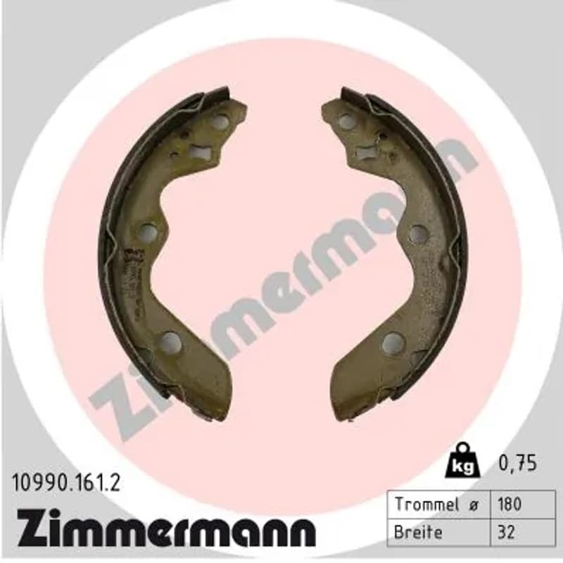 ZIMMERMANN stabdžių trinkelių komplektas 10990.161.2